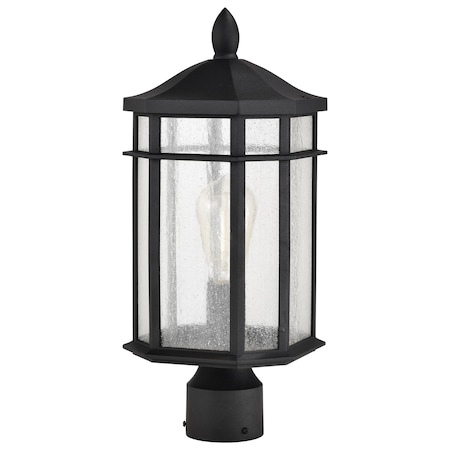 Nuvo Raiden Outdoor Post Lantern 1 Light Matte Black Finish 60/5758